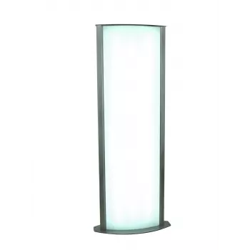 EUROPALMS Colonna informativa, grande, 200x80 cm, bifacciale, argento 83331740