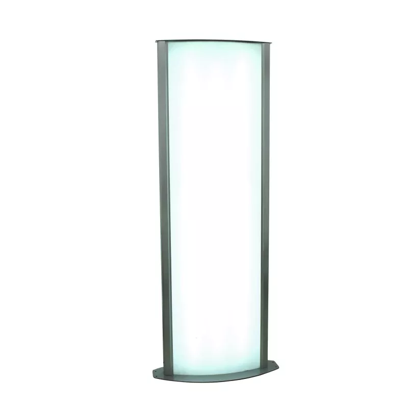 EUROPALMS Colonna informativa, grande, 200x80 cm, bifacciale, argento 83331740
