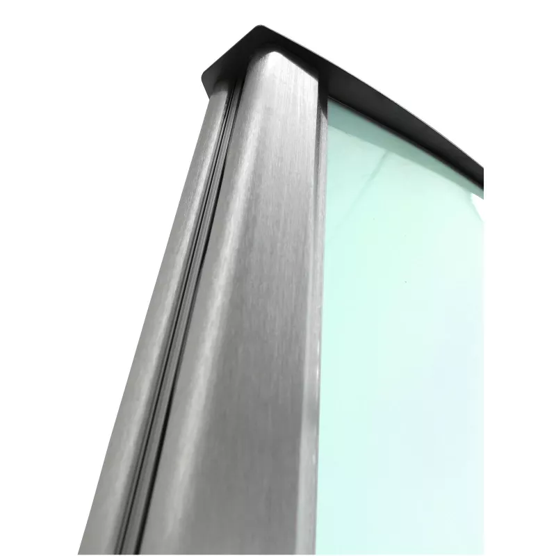 EUROPALMS Colonna informativa, grande, 200x80 cm, bifacciale, argento 83331740