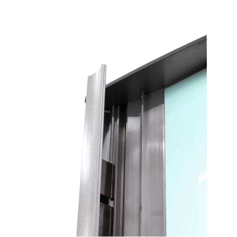 EUROPALMS Colonna informativa, grande, 200x80 cm, bifacciale, argento 83331740