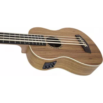 DIMAVERY UK-700 Ukulele basso, zebrawood 26255850