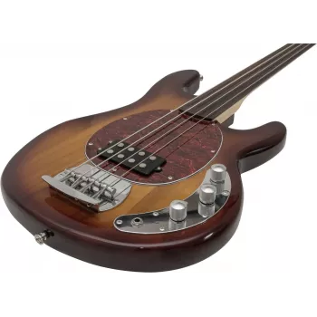 DIMAVERY MM-501 Basso elettrico, fretless, tobacco 26222080