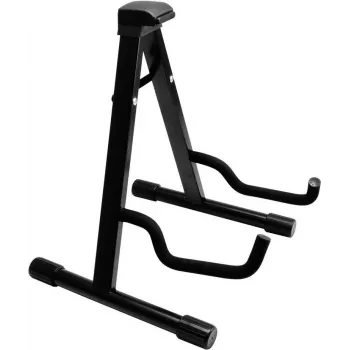 Dimavery Supporto per chitarra a A per chitarre acustiche, elettriche e bassi – acciaio pieghevole con imbottitura in schiuma, nero 26348048
