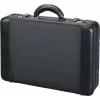 JÜSCHA ALASSIO Borsa portadocumenti per laptop con custodia laptop rimovibile, espandibile, lucchetti a combinazione, nero nylon/pelle sintetica (45039)