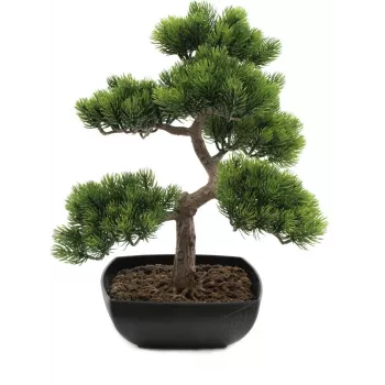 EUROPALMS Pino bonsai pianta artificiale, 50 cm 82600110