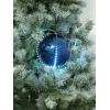 EUROPALMS palla di neve LED 15 cm, blu scuro 83501247