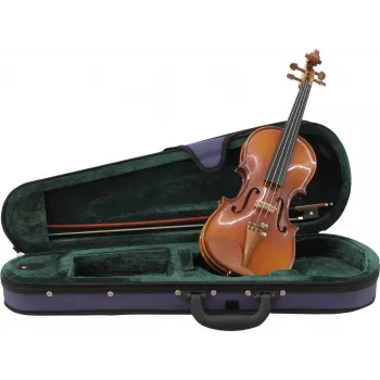 Dimavery violino 1/4 con archetto e custodia - impiallacciatura di acero vernice naturale