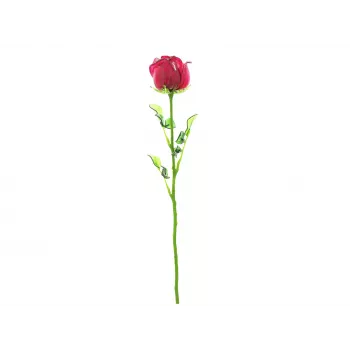 EUROPALMS Crystal Rose fiore artificiale, bordeaux, 81 cm 82600209