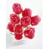 EUROPALMS Crystal Rose fiore artificiale, bordeaux, 81 cm 82600209
