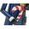 EUROPALMS pupazzo di neve con mantello, metallo, 150 cm, blu 83314907
