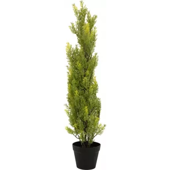 EUROPALMS pianta artificiale cipresso Leyland, 90cm, vaso nero 82606962