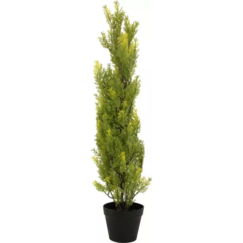EUROPALMS pianta artificiale cipresso Leyland, 90cm, vaso nero 82606962