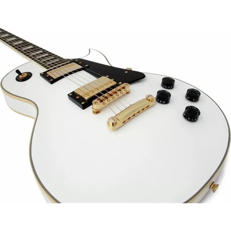 DIMAVERY LP-520 chitarra elettrica, bianco/oro 26215160