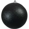 EUROPALMS sfera decorativa 20 cm, nero, glitter 83501278
