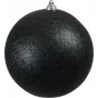 EUROPALMS sfera decorativa 20 cm, nero, glitter 83501278
