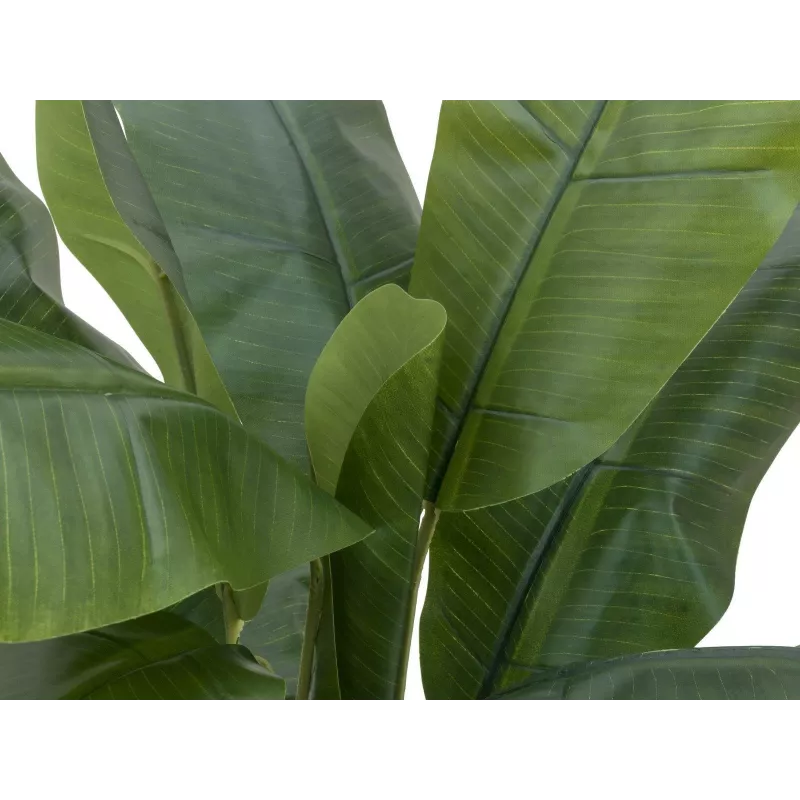 EUROPALMS albero di banane artificiale, 120cm, foglie verdi realistiche, vaso nero 82509537
