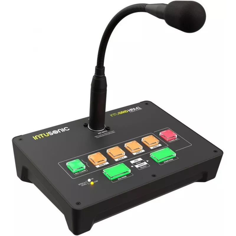 INTUSONIC HPA41 stazione microfonica di paging a 4 zone 12604192