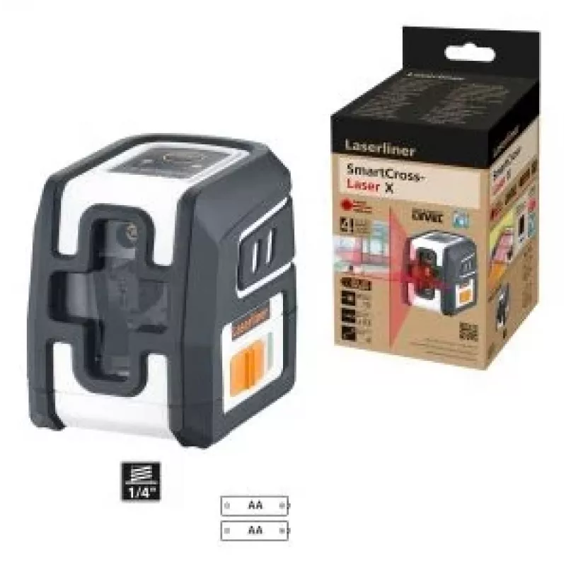 Laserliner SmartCross-Laser X laser a linee incrociate autolivellante portata max. 10 m (036.735E)