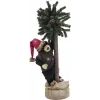 EUROPALMS Orso di Natale con albero di Natale, 105 cm 83314804