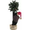 EUROPALMS Orso di Natale con albero di Natale, 105 cm 83314804