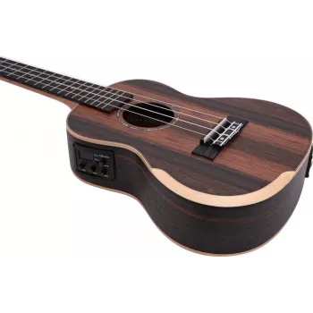 DIMAVERY UK-800 ukulele da concerto, ebano 26255856