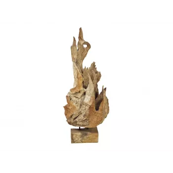 EUROPALMS Scultura radice di teak naturale 160 cm 83200185