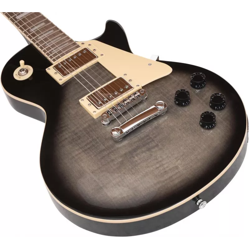 DIMAVERY LP-750 chitarra elettrica, Translucent Gray Blackburst 26219396