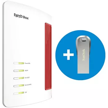 FRITZ!Box 7690 Router Wi-Fi 7 VDSL/ADSL con unità USB SanDisk 64GB 20003169