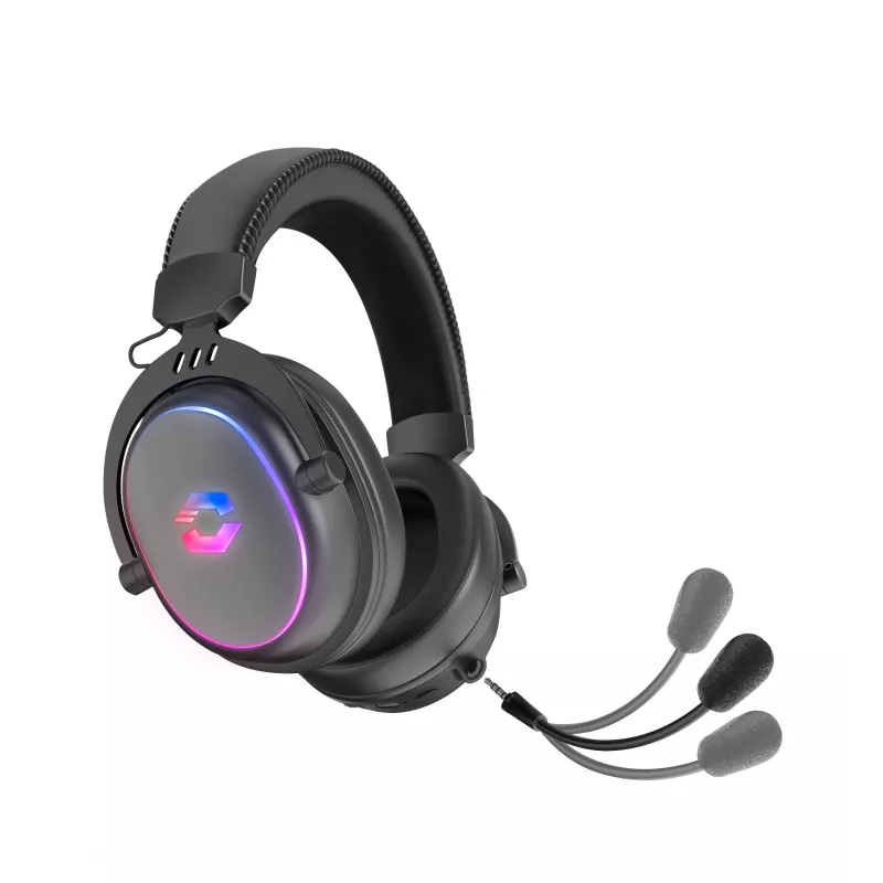 SPEEDLINK CONUX Headset gaming stereo wireless RGB – per PC/PS5/PS4/Xbox Series X/S/Switch2/Switch/OLED/Lite, nero (SL-860101-BK)