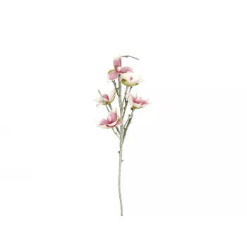EUROPALMS ramo di magnolia artificiale (EVA), bianco-rosa 82530587