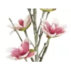 EUROPALMS ramo di magnolia artificiale (EVA), bianco-rosa 82530587