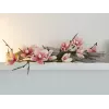 EUROPALMS ramo di magnolia artificiale (EVA), bianco-rosa 82530587