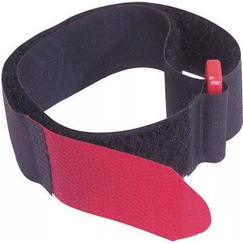 Fascette per cavi in velcro 25x480 mm, nero, 10 pezzi, riutilizzabili 30006040