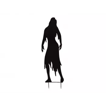 EUROPALMS Silhouette metallo zombie donna 135 cm 83505106