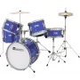 Dimavery JDS-305 Batteria per bambini blu con piatti e pedale della grancassa