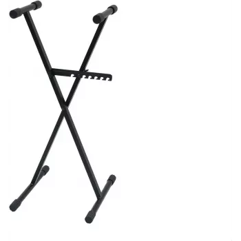 DIMAVERY SL-4 Supporto per tastiera a X in acciaio nero 26702063