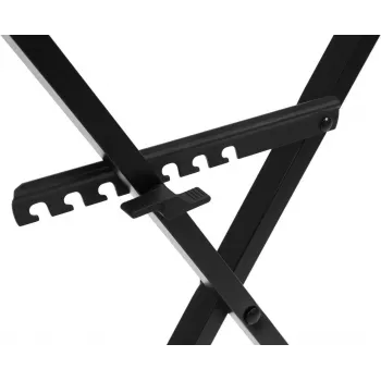 DIMAVERY SL-4 Supporto per tastiera a X in acciaio nero 26702063
