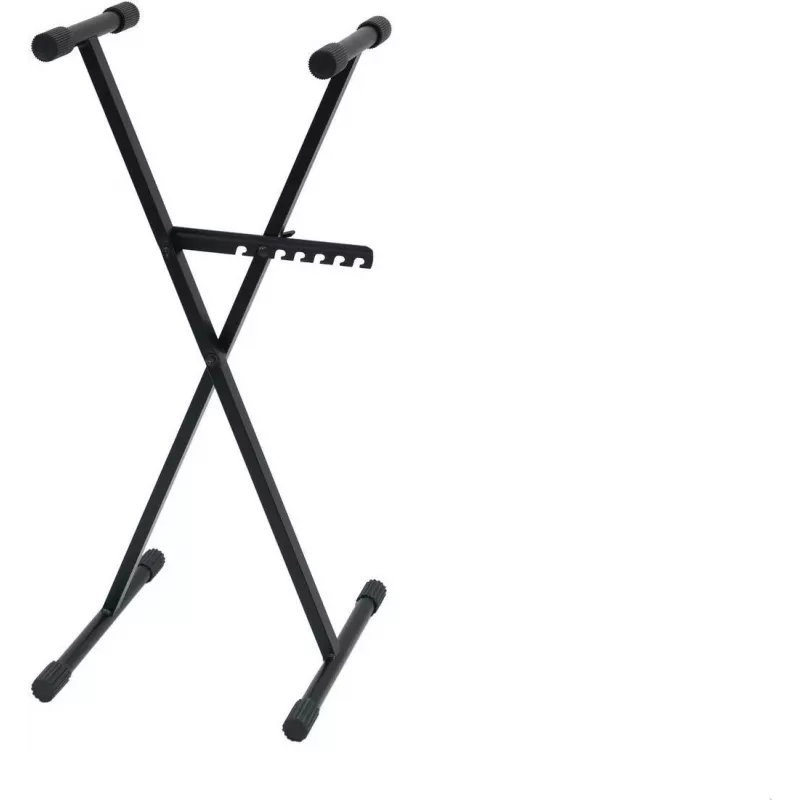 DIMAVERY SL-4 Supporto per tastiera a X in acciaio nero 26702063