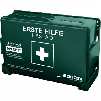 Petex DIN 13157 Kit di primo soccorso 270 x 85 x 180 mm verde 43924213
