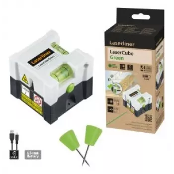 Laserliner LaserCube Laser a linee verde, portata 10 m 081.109E