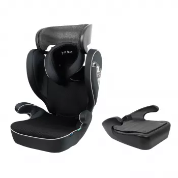 Petex Basic 1500 seggiolino rialzo per bambini nero HDPE ECE R129 i-Size 100-150 cm rivolto in avanti