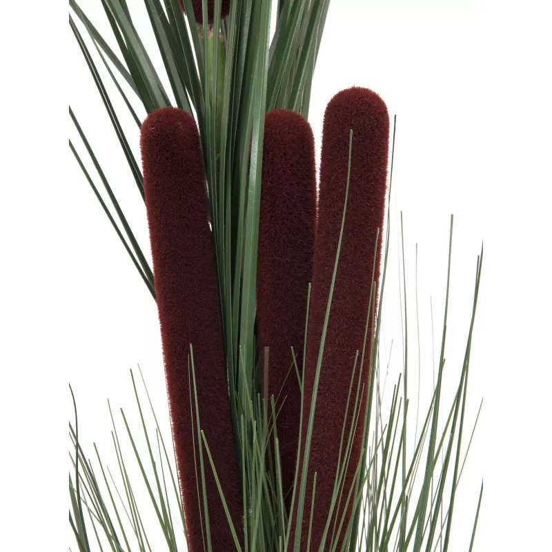 EUROPALMS Cannuccia artificiale con spighe, verde scuro, 152 cm 82505854