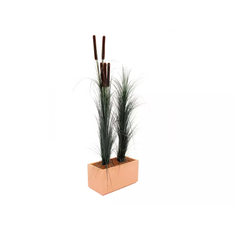 EUROPALMS Cannuccia artificiale con spighe, verde scuro, 152 cm 82505854