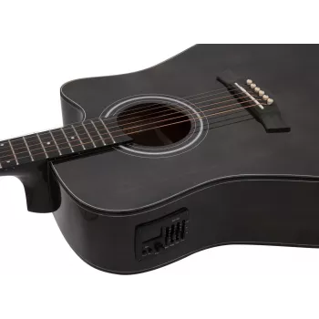 Dimavery STW-90 Chitarra acustica dreadnought, vintage black 26245082