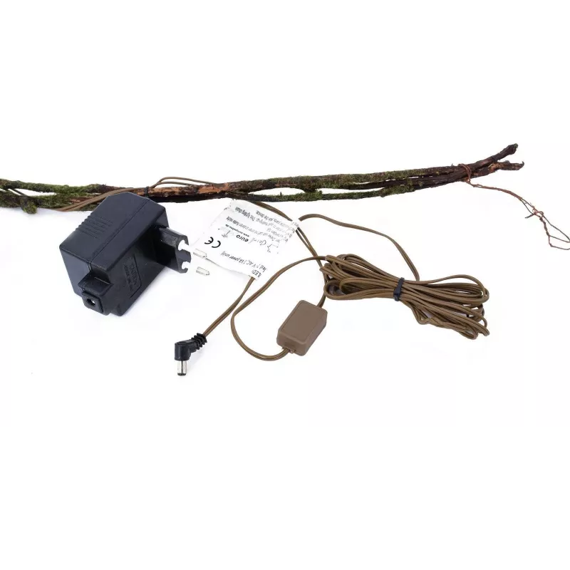 EUROPALMS Ghirlanda di mirto di palude con LED, bianca, 180 cm 83330308