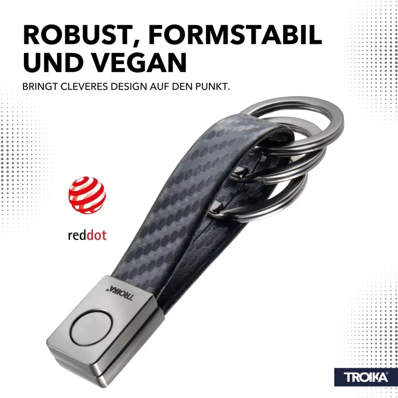 TROIKA TWISTER CARBON portachiavi (KRG649/CB)