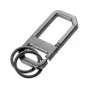 TROIKA ALVAR NERO Portachiavi con moschettone, gunmetal/nero (KR26-05/GM)