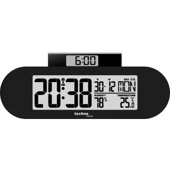 Technoline sveglia digitale radiocontrollata con funzione snooze, data e temperatura interna