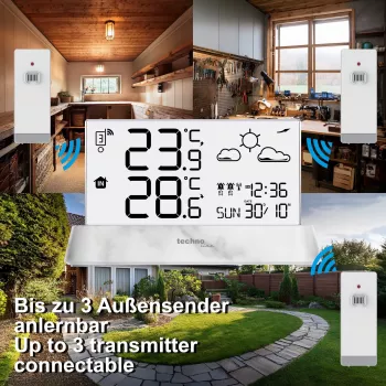 Techno Line WS6782 termometro wireless con supporto sensore a 3 canali