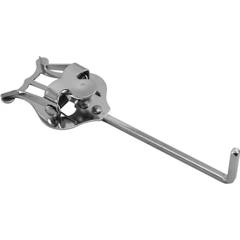 DIMAVERY Lira da marcia per tromba, metallo nichelato, fissaggio a morsetto, argento 26600540